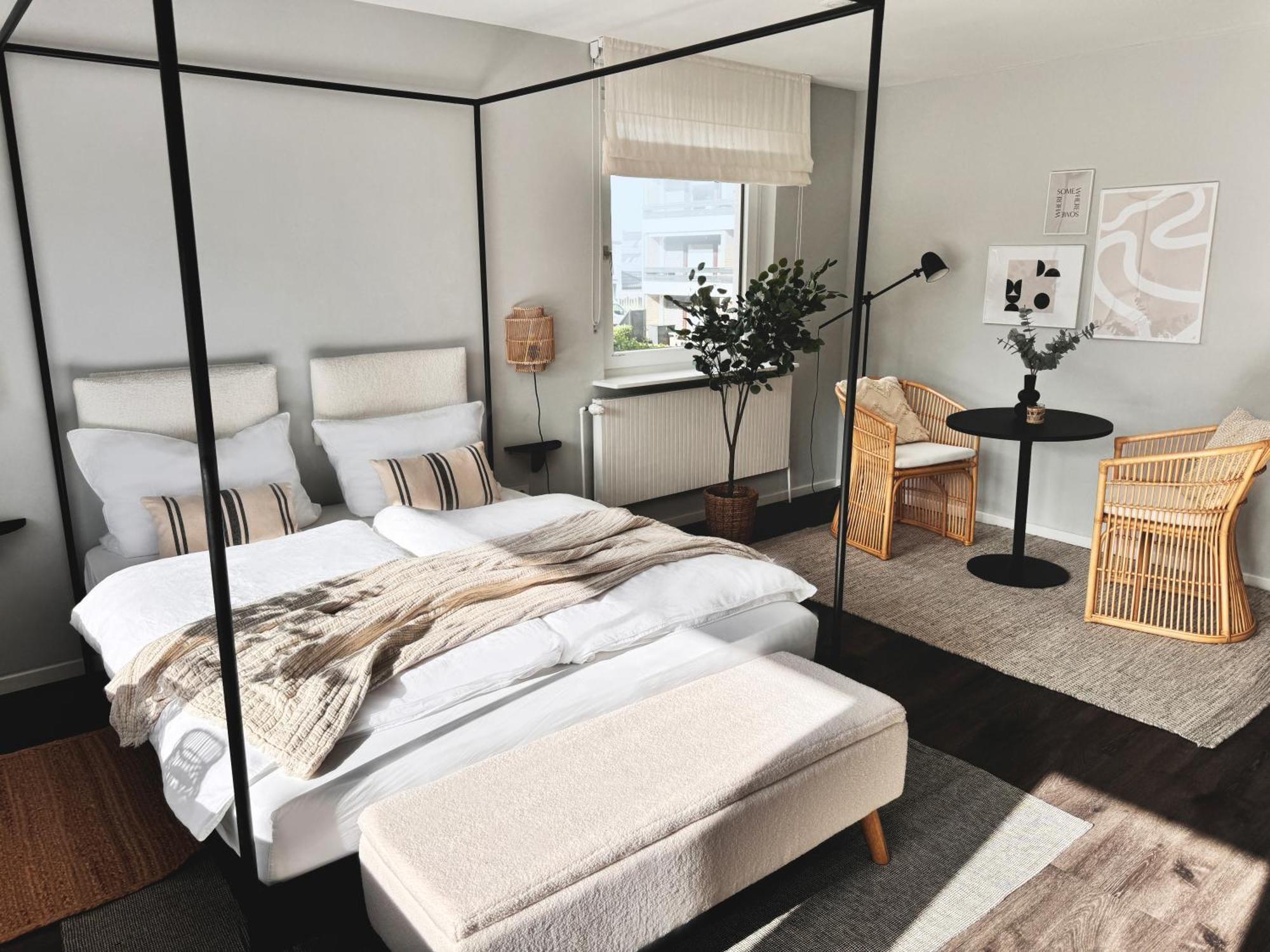 Seaside Rooms - Design-Apartment Mit Balkon & Parkplatz - Inklusive Strandkorb Direkt Am Wasser Und Spa & Sauna Saisonal บือซุม ภายนอก รูปภาพ